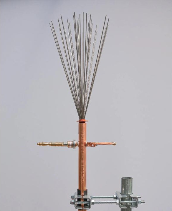 CW1+ Paramagnetic Electroculture Aerial Antenna mounted in the field
